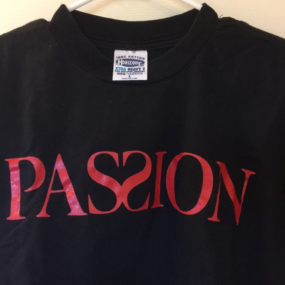 Tops - PASSION on Broadway black t-shirt. New York City